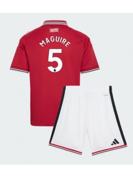 Manchester United Harry Maguire #5 Replika Hemmakläder Barn 2026-27 Kortärmad (+ byxor)